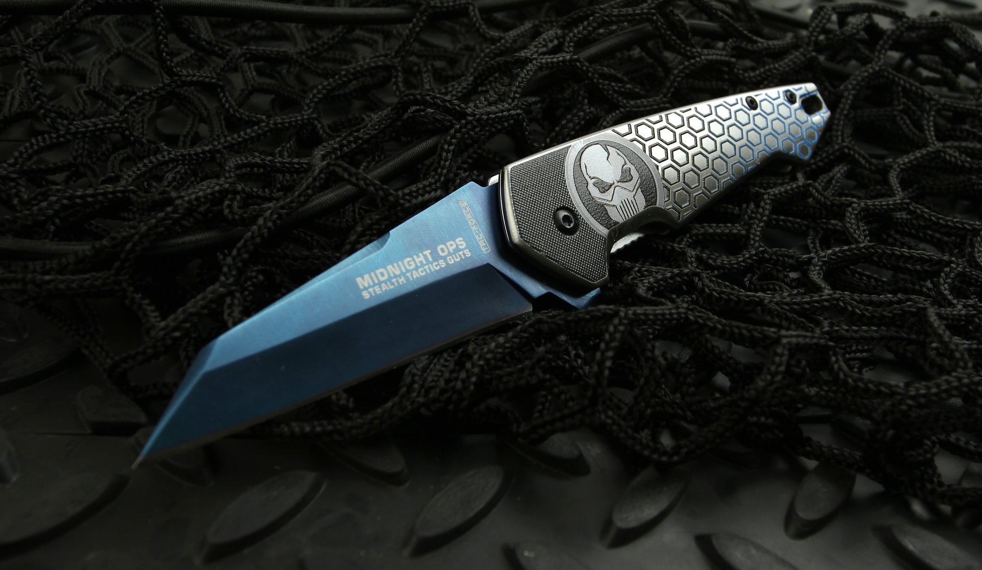 Blue Midnight Ops Tanto point Pocket knife